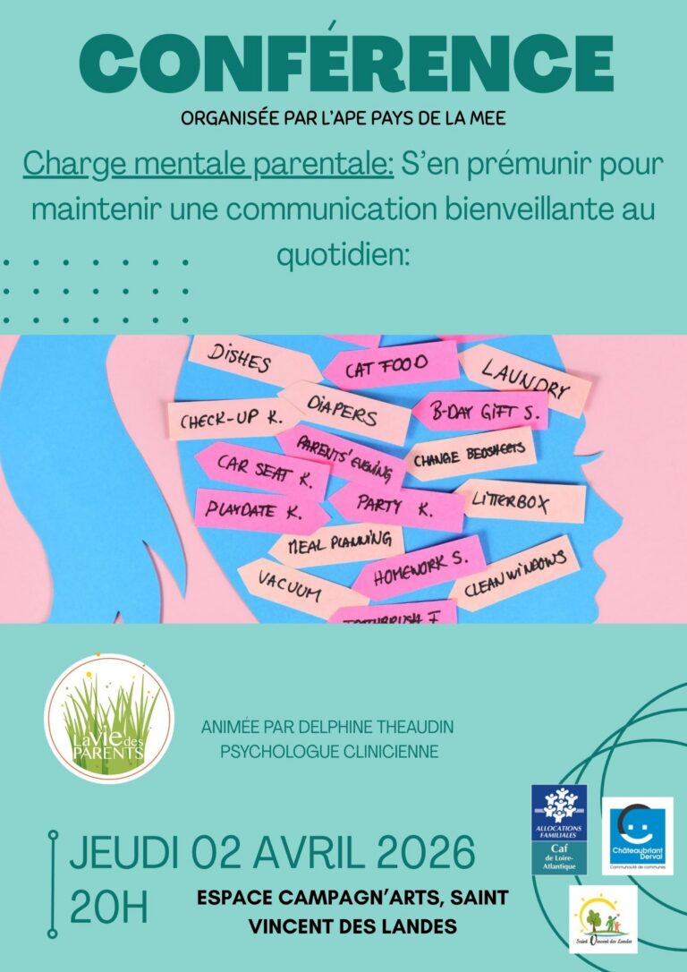 Conférence « Charge mentale parentale » • 02/04/26